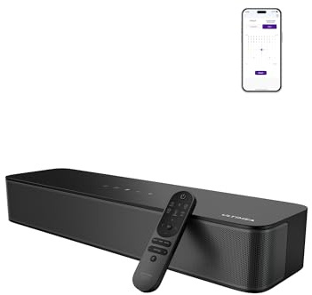 ULTIMEA 2.1 Ch Soundbar Per TV, Subwoofer Integrato, All-In-One Per PC E Giochi. App Controllo, OPT/AUX Ingressi, Montaggio A Parete