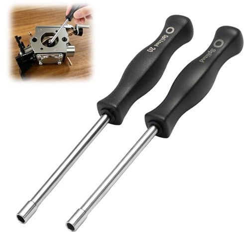 2pcs Carburetor Adjustment Tool Kit, 21-Teeth & 20-Teeth Splined | For 2-Cycle Engines, Chainsaws, Trimmers, Blowers, Weed Kit