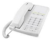 Doro AUB 200h Hoteltelefon-Kliniktelefon (Hörgeräte-kompatibel, ergonomisches Design) weiß