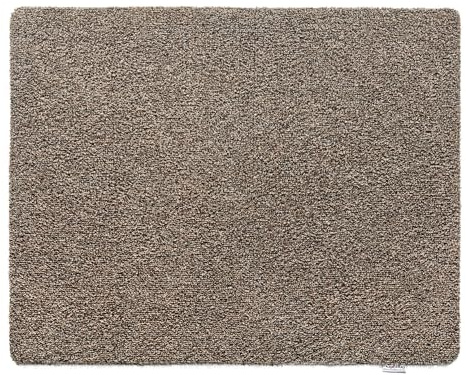 HUG RUG Washable Dirt Trapper Door Mat Kitchen Hallway Doorway, Made in the UK, Plains Coffee 80X100