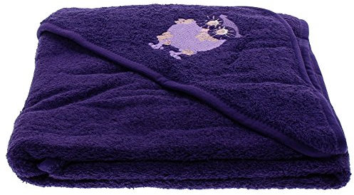 Pippi Baby Mädchen Handtuch mit Kapuze, Eule, 83x83 cm, Farbe: Lila, 3823