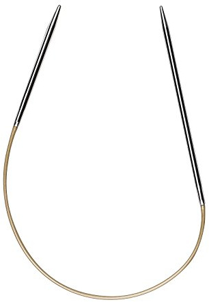 Addi Trick-Sockenwunder Rundstricknadel, Metall, Silber, 4mm, 25cm Länge
