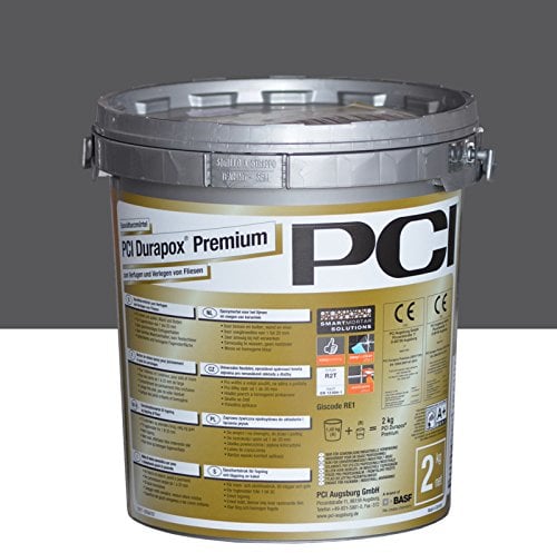 PCI Durapox Premium Reaktionsharz-Mörtel 2kg Eimer, Anthrazit
