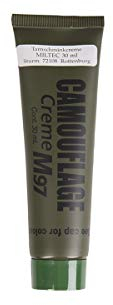 Mil-Tec Unisex – Erwachsene Tarnschminkcreme-16331001 Tarnschminkcreme, Grün, One Size
