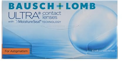 Bausch + Lomb ULTRA for Astigmatism Monatslinsen weich, 6 Stück/BC 8.6 mm/DIA 14.5 mm/CYL -2.75 / ACHSE 140 / +6 Dioptrien