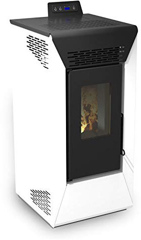 Stufa a pellet Courmayeur 8,74 kw canalizzata - San Marco (bianco)