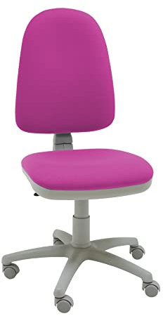 La Silla de Claudia - Silla de Escritorio giratoria Torino Gris ergonómica para Oficina y hogar con Contacto Permanente (Rosa Fucsia)