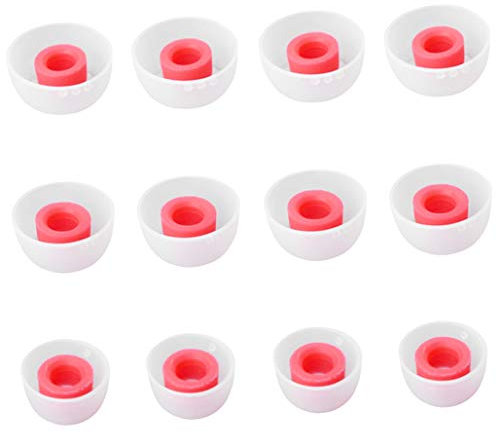 ALXCD Ohrstöpsel für Jabra Elite 65t Kopfhörer, 6 Paar Ersatz Silikon Earbud Tips, Fit für Jabra Elite Active 65t, S/M/L, Weiß, 6 Paar