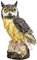 Garten Ornament Eule Dekoration Garten Geschenke für Frauen Harz Material Sammlung Eulen Ornamente für den Hausgarten Statuen Outdoor Tiere Taubenabwehr Weiß