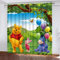 Fgolphd Verdunkelungsvorhang im Pooh Bear, wasserdichter Stoff gardinen für kinderzimmer,Ösen Oben für gardinen, 100% Polyeste,2 Paneele (6,150×166(BxH))