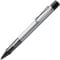 Lamy AL-star whitesilver Kugelschreiber - leichter Kuli mit transparenten, ergonomischen Griff & Gehäuse aus Aluminium - inkl. Großraummine M 16 in schwarz