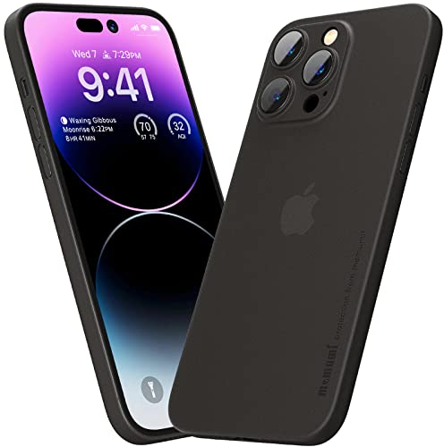 Memumi Upgraded Case for iPhone 14 Pro Max, Ultra Slim 0.3mm Matte Finish Case, Anti-Scratch and Fingerprint Resistant (6.7'' 2022)