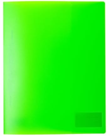 HERMA 19639 Schnellhefter A4 Transluzent Neon Grün, 3 Stück, Sichthefter aus Kunststoff mit Beschriftungsetikett, Einstecktasche & Metallheftzunge, stabiles Plastik Schnellhefter Set für Schule & Büro