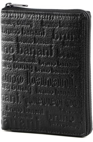 bruno banani Geldbörse Zip Around Wallet Black schwarz