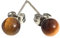 Edelstein Perlen Ohrstecker | 6mm | in Samtsäckchen | verschiedene Varianten | Ihre Energie immer dabei (Tigerauge - braun)