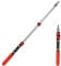 Bates- Verlängerungsstange, 42,7–91 cm, Schwarz und Orange, Teleskopstange, Teleskopstange, Farbroller-Verlängerungsstange, Farbverlängerungsstange, Teleskopstangen