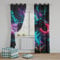 SHUIZHIHE 3D Game Controller Blackout Curtains Set of 2 Panels - Thermal Insulated Gaming Curtains for Kids & Teens Room with Metal Eyelets, Black Video Game Design (W117cm (46) x D137cm (54))