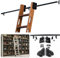 Kit libreria Scorrevole con ferramenta Scorrevole Kit Scala Scorrevole per libreria Kit ferramenta Binario Scorrevole Sistema Binario Scala Kit Binario per Porta Scorrevole in Legno Kit Arma