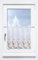 Plauener Spitze Scheibengardine Schneemann (Bx H) 48cm * 55cm braun/Hellbraun