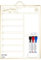 Kleiner Wöchentlicher Whiteboard Kalender für Wand, 40 x 30cm Magnetisches Menüboard, Doppelseitiges Abwischbar White Board, Tragbares Wandpanner für To Do Listen, Memo, Küche, Familie