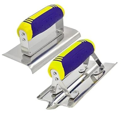 Stainless Steel Concrete Hand Edger And Groover Tools Set Plaster Stucco Cement Finishing Kit