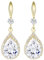 Linawe Ohrringe Gold, Tropfen Ohrringe Hängend, Goldene Ohrringe Damen, Kristall Schmuck Ohrhänger, Diamant Ohrringe Vergoldet Ohrringe Tropfen, Ohrringe Hochzeit