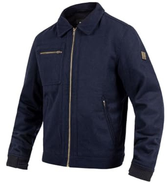 John Doe Escape Wolljacke für Motorrad – Dunkelblau – AAA-zertifiziert