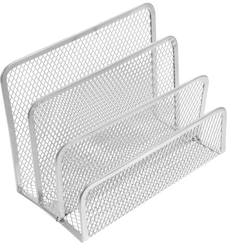 HAPINARY Briefablage Dreifach Fach Metall Mesh Organizer Schreibtisch Aktenablage Mit Fächer Für Büro Und Zuhause