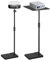 Kuabiz Laptop Projector Floor Stand with Tray,Universal Projector Mount Tripod Adjustable Height 122-154 cm,Multi-functional Projector Ceiling&Music&Lectern Stand,360°Rotating,Hide Against (A)