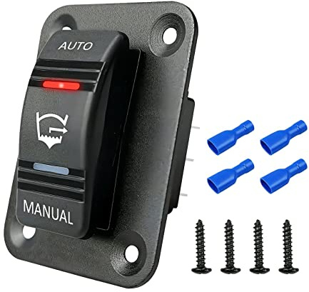 FJMQHU Pannello Interruttori per Pompa di Sentina con LED a 3 Vie Resistente per Yacht, Autobus, Auto