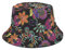 generisch Hommes et femmes décontracté imprimé double face chapeau seau plat protection solaire extérieur chapeau de paille rond, lilas, M