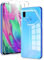 Votvloay Trasparente Cover per Samsung Galaxy A40 5,9 con 2 Vetro Temperato, Custodia Chiaro con 2 Pellicola Proteggi Schermo, Ultra Sottile Silicone TPU Antiurto Case Protettivo per Samsung A40