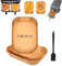 Hivio 230 Stück Airfryer Backpapier für Ninja Double Stack XL SL400EU/Ninja Foodi MAX Dual Zone AF400EU 9.5L, Backpapier für Heißluftfritteuse und Silikonbürste, BPA-Freies Air Fryer Zubehör