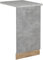 Vicco Tapa del lavavajillas R-Line, Hormigón, 45 cm, ET Mármol