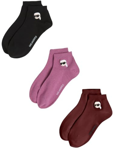 KARL LAGERFELD Damen K/Ikon Sneaker Sock (3 Pack)