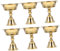 HAMPPLIES 6 Stück Leuchter ersatzteile raumdeko candygraber partydekoration kerzenständer taufkerze kerzenbrett hängend Ghee Lampendochtständer Dochthalter Butterlampenfassung Messing Golden