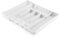 URBN-CHEF 7-Section Extendable Plastic Cutlery Tray, Kitchen Drawer Organiser with 5-to-7 Compartments for Utensils & Larger Tools - Versatile, Durable, Easy-to-Clean & Adjustable to Reduce Clutter