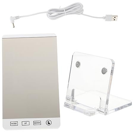 HYTROVE Thermometer Hygrometer Feuchtigkeitsmonitor Digitaler Wecker Mit Temperaturanzeige Für Zuhause Und Büro Innenbereich Spiegeluhr Klarem Display Uhrzeit Anzeige