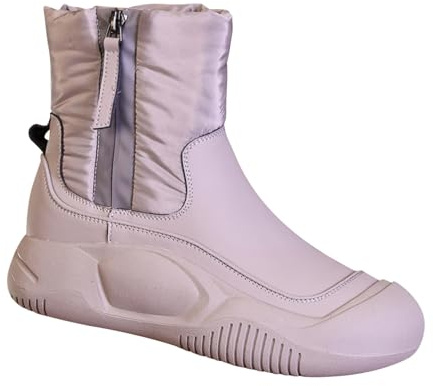 Scarponcini Donna Nero Stivali Texani Donna Estivi Casual Lunghi con Cerniera E Lacci sotto con Motivo Stampato Stivali da Giardino Texani Stivaletti da Pioggia Scarpe Inverno