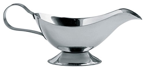 Premier Housewares 0509203 Polished Stainless Steel Gravy Boat, 10 oz