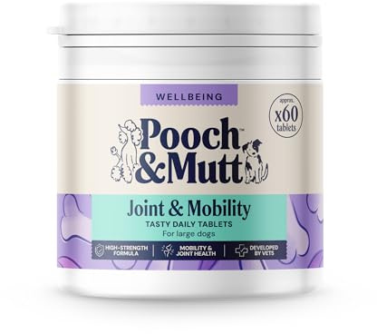 Pooch & Mutt - Daily Joint Care Supplement for Large Dogs, 100g | Supports Hip & Joint Aid, High Strength Formula, Developed by Vets, Packaging May Vary