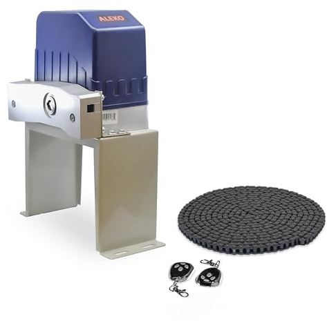 ALEKO Automatic Sliding Gate Opener| Gates up to 40 Feet Long 1400 Pounds| Electric Driveway Gate Opener| Chain Operated Remote Control AC Motor| Security Gate Opener|(AC1400NOR)
