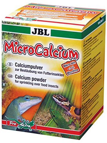 JBL MicroCalcium 71033 Ergänzungsfutter für alle Reptilien Kalzium Pulver, 100 ml