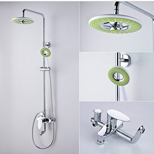 Gowe Luxus 20,3 cm Rainfall Wasserfall Dusche Wasserhahn Set Badewanne Armatur Dusche Spalte