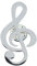 Miniblings Brosche Violinschlüssel Pin Anstecker Notenschlüssel Musik Edelstahl - Handmade Modeschmuck I Anstecknadel Button Pins