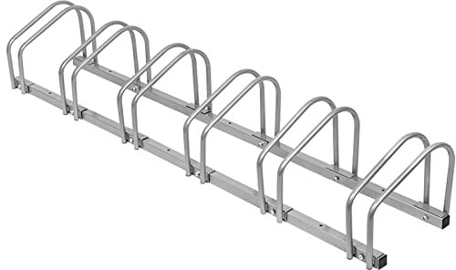 Froadp Mehrfachständer Fahrradständer für 35-55mm Reifenbreite, Boden- & Wandmontage Fahrradhalter, Fahrradparker Doppelständer Set, Wetterfest Radständer für Garage Hof Garten(für 6 Fahrräder)