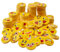THE TWIDDLERS 100 Emoji Kinder kleine Radiergummi Set in 6 verschiedenen Designs | Spielzeug Gastgeschenk Geschenke für Geburtstag Party Festival neues Jahr Weihnachten Halloween