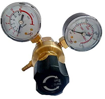 Co2 Argon Regler 0-315bar Druckminderer MIG TIG Schweißen für Gasflasche mit W21.8 Auslass
