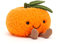Jellycat Peluche Amuseable Clementine Small - L: 12 cm x l : 12 cm x H: 9 cm