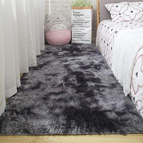 DAERG Living room carpet bedroom bedside mat simple modern gray household floor rug soft skin-friendly multi-zone use blanket,3,140cm x 200cm